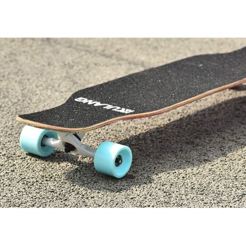  GuanMun Vierradern Skateboard, Teen Boys und Girls Dance Board Erwachsene Professionelle Kinder Anfanger Lange Board Brush Street Double Rocker (Farbe : C)