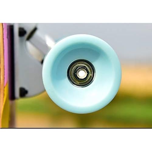  GuanMun Vierradern Skateboard, Erwachsene Professionelle Kinder Anfanger Longboard Jugend Jungen und Madchen Tanzbrett Erwachsene Pinsel Strasse Doppel Rocker (Farbe : C)