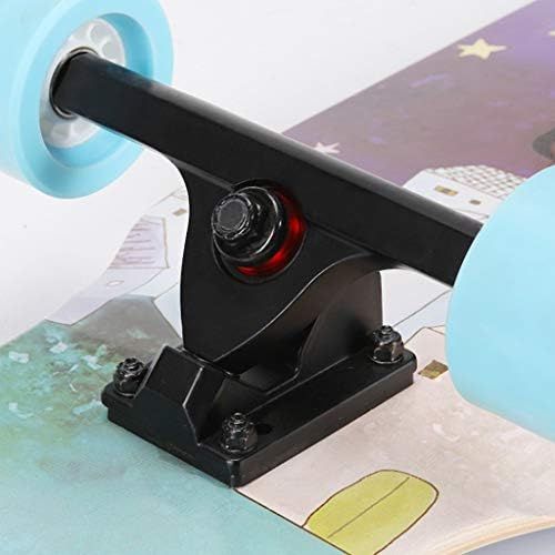  GuanMun Longboard Dance Board, Skateboard Luminous Primary Primary Einsteiger Einfuehrung Girl Fairy Tale Professioneller Roller mit Vier Radern (Farbe : A)