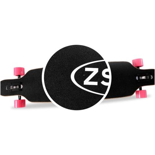  GuanMun Highway Board Maple Longboard Skateboard Jungen und Madchen Anfanger Erwachsene Professionelle Pinsel Strasse Anfanger Jugend Vierradern Sprungbrett (Farbe : D)