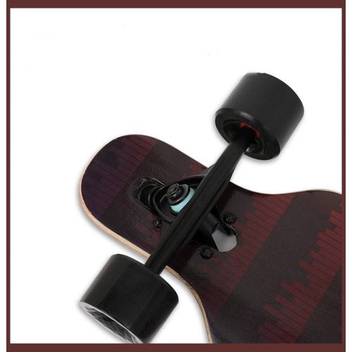  GuanMun Highway Board Maple Longboard Skateboard Jungen und Madchen Anfanger Erwachsene Professionelle Pinsel Strasse Anfanger Jugend Vierradern Sprungbrett (Farbe : D)