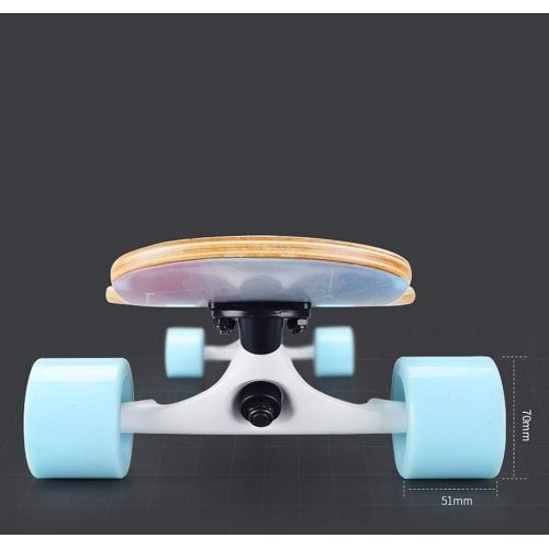  GuanMun Double Rocker, Skateboard Professionelle vierradrige Junge und Madchen Double Rocker Erwachsene Professionelle Kinder Anfanger Strasse Pinsel Strasse Reise Ahorn (Farbe : B)