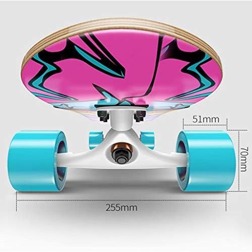  GuanMun Skateboard Long Board Erwachsene Anfanger Madchen Allrad Strasse Roller Junge Madchen Strasse Pinsel Strasse Double Dance Board