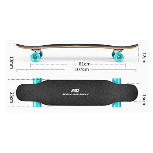  GuanMun Skateboard Long Board Erwachsene Anfanger Madchen Allrad Strasse Roller Junge Madchen Strasse Pinsel Strasse Double Dance Board