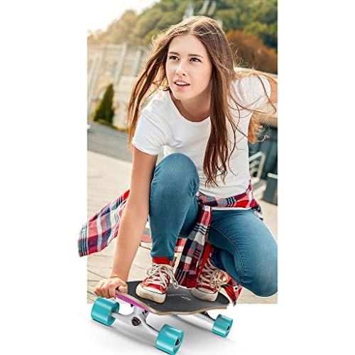  GuanMun Skateboard Long Board Erwachsene Anfanger Madchen Allrad Strasse Roller Junge Madchen Strasse Pinsel Strasse Double Dance Board