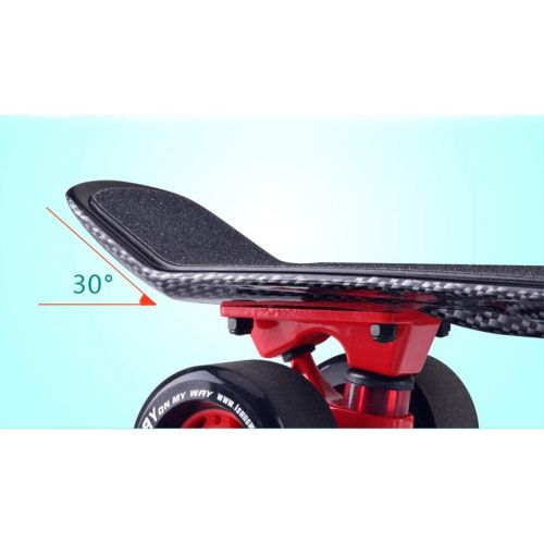  GuanMun Skateboard Allrad Strassenbuerste Strasse Einzelne Fisch Bord Erwachsene Professionelle Kinder Anfanger Reise Roller Persoenlichkeit Kleine Fischplatte (Farbe : Orange)