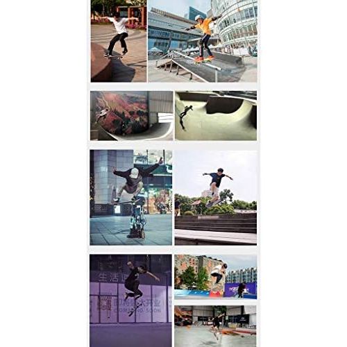  GuanMun Skateboard, Anfanger Professionelle Board Double Bend Erwachsene Jungen und Madchen Strassenbuerste Strasse Vier-Rad Short Board Skateboard (groesse : C)