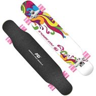 GuanMun Skateboard, Longboard Erwachsene Professionelle Kinder Anfanger Madchen Jungen Allrad Strasse Roller Pinsel Strasse Double Dance Board (groesse : D)