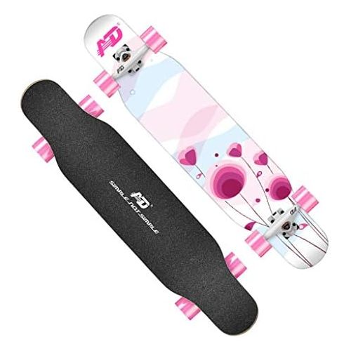  GuanMun Skateboard, Maple Double Rocker Professionelles Long Board Erwachsenes Kind Anfanger Madchen Junge Vier Rad Strasse Skateboard Pinsel Strasse (groesse : 7)