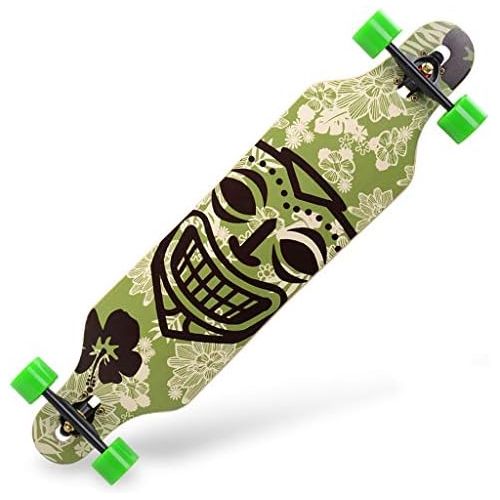  GuanMun Brush Street Skateboard Teen Anfanger Lange Board Road All Wheel Skate Jungen und Madchen Dance Board Erwachsene 4 Runden (groesse : C)