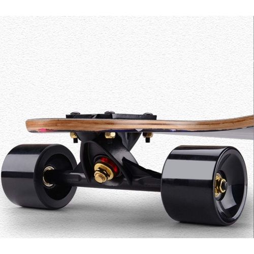  GuanMun Brush Street Skateboard Teen Anfanger Lange Board Road All Wheel Skate Jungen und Madchen Dance Board Erwachsene 4 Runden (groesse : C)