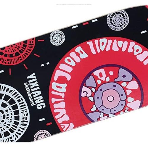  GuanMun Mini Longboard Skateboard Anfanger Jugend Kinder Professionelle vierradriger Roller Erwachsene Jungen und Madchen Strasse Pinsel Strasse Reise Double Dance Board