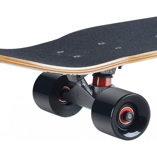  GuanMun Mini Longboard Skateboard Anfanger Jugend Kinder Professionelle vierradriger Roller Erwachsene Jungen und Madchen Strasse Pinsel Strasse Reise Double Dance Board