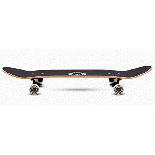  GuanMun Junior Skateboarding Kinder Erwachsene Professionelle Vierradern Skateboard Anfanger Doppel Skateboard Persoenlichkeit Mode Ahorn Skateboard