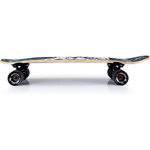  GuanMun Skateboard, Pinsel Strasse Reise Erwachsene Kinder Vier Runde Kleine Fischplatte Erwachsene Anfanger Professionelle Persoenlichkeit Mode Kreative Grosse Fischplatte (Farbe : B