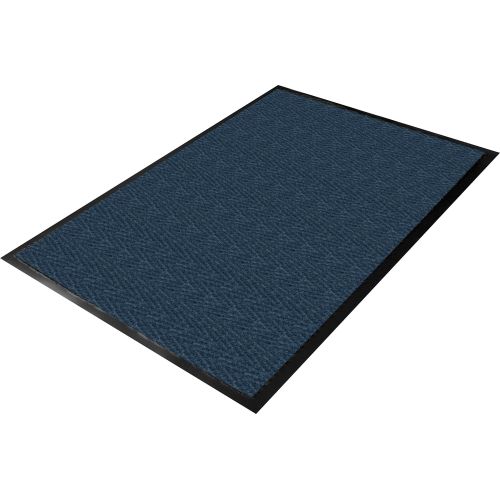  Guardian Golden Series Chevron Indoor Wiper Floor Mat, Vinyl/Polypropylene, 2x3, Blue