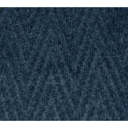  Guardian Golden Series Chevron Indoor Wiper Floor Mat, Vinyl/Polypropylene, 2x3, Blue