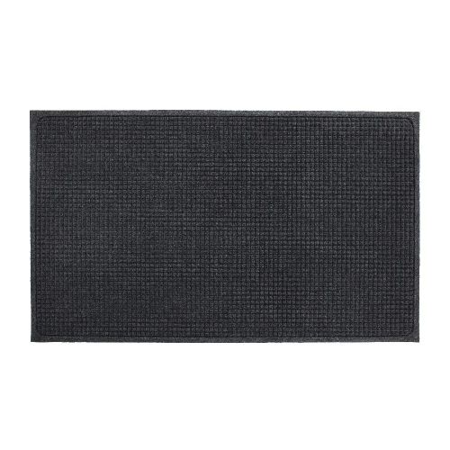  Guardian EcoGuard Indoor Wiper Floor Mat, Recycled Plastic and Rubber, 3 x 5, Charcoal