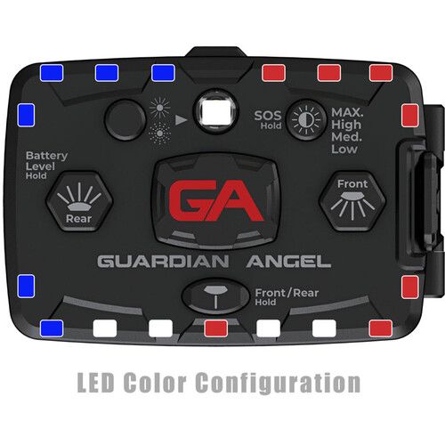  Guardian Elite Series Wearable Safety Light (Red/Blue)