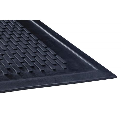  [아마존 핫딜]  [아마존핫딜]Guardian Clean Step Scraper Outdoor Floor Mat, Natural Rubber, 3x5, Black, Ideal for any outside entryway, Scrapes Shoes Clean of Dirt and Grime