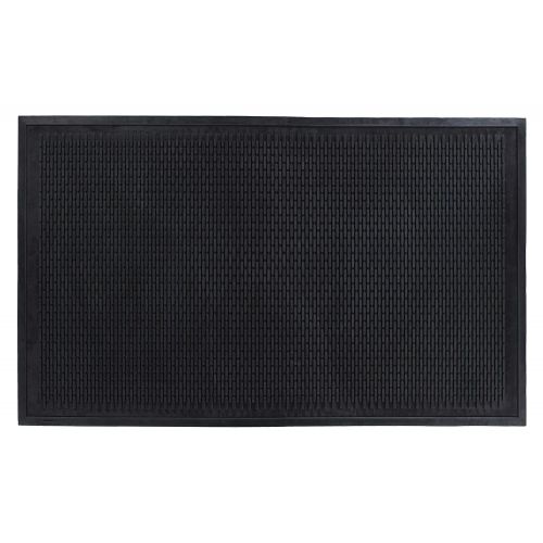  [아마존 핫딜]  [아마존핫딜]Guardian Clean Step Scraper Outdoor Floor Mat, Natural Rubber, 3x5, Black, Ideal for any outside entryway, Scrapes Shoes Clean of Dirt and Grime