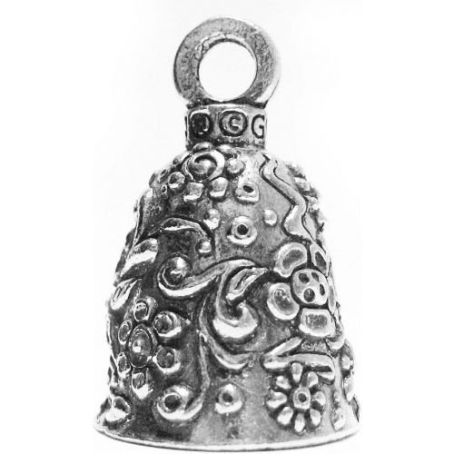  Guardian Bell Guardian Peace and Flowers Motorcycle Biker Luck Gremlin Riding Bell or Key Ring