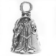 Guardian Bell Guardian Wizard Motorcycle Biker Luck Gremlin Riding Bell or Key Ring
