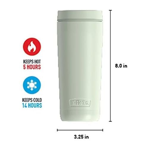 써모스 Guardian Collection by Thermos 18 Ounce Stainless Steel Travel Tumbler, Green