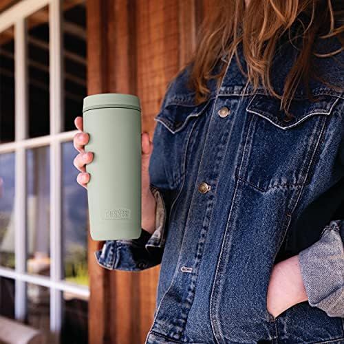 써모스 Guardian Collection by Thermos 18 Ounce Stainless Steel Travel Tumbler, Green