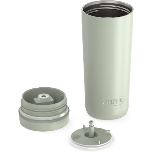 써모스 Guardian Collection by Thermos 18 Ounce Stainless Steel Travel Tumbler, Green