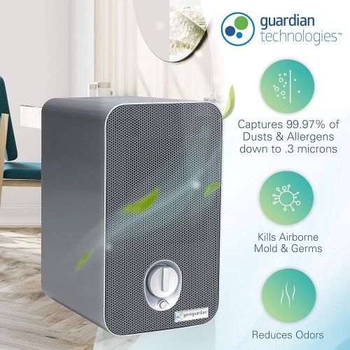  [아마존 핫딜]  [아마존핫딜]Guardian Technologies GermGuardian AC4100 3-in-1 Desktop Air Purifier, HEPA Filter, UVC Sanitizer, Home Air...