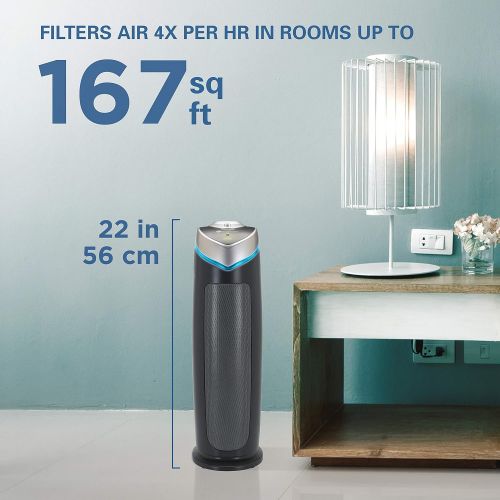  [아마존베스트]Guardian Technologies Germ Guardian True HEPA Filter Air Purifier for Home, Office, Bedrooms, Filters Allergies, Pollen, Smoke, Dust, Pet Dander, UV-C Sanitizer Eliminates Germs, Mold, Odors, Quiet 22 i