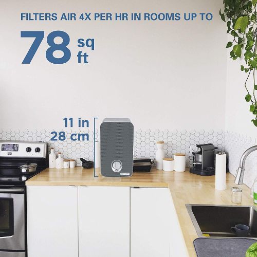  Guardian Technologies Germ Guardian True HEPA Filter Air Purifier for Home, Office, Bedrooms, Desk, Filters Allergies, Pollen, Smoke, Dust, Pet Dander, UV-C Sanitizer Eliminates Germs, Mold, Odors, Quie