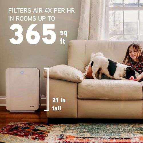  Guardian Technologies Germ Guardian AC5900WCA 21” 4-in-1 True HEPA Filter Air Purifier for Home, Large Rooms, UV-C Sanitizer, Filters Allergies, Smoke, Dust, Pet Dander, & Odors, 3-Yr Wty, GermGuardian,