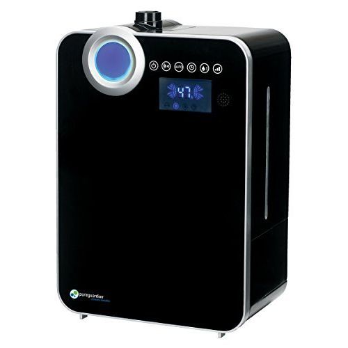  PureGuardian H8000B 120-Hour Elite Ultrasonic Warm and Cool Mist Humidifier with Digital Smart Mist Sensor, 2-Gallons by Guardian Technologies