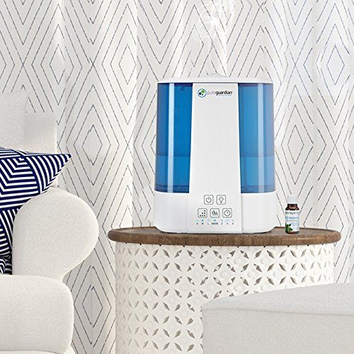  Guardian Technologies PureGuardian 10L Output per Day Top Fill Ultrasonic Warm and Cool Mist Humidifier with Aroma...