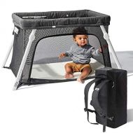 Guava Family Lotus Travel Crib - Backpack Portable, Lightweight, Easy to Pack Play-Yard with Comfortable Mattress - Certified Baby Safe