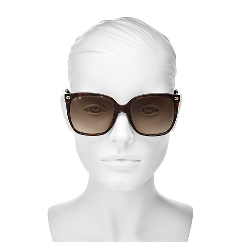 구찌 Gucci Womens Square Sunglasses, 57mm