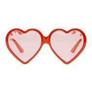 Gucci Red Heart Acetate Sunglasses