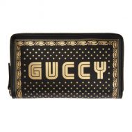 Gucci Black Sega Guccy Zip Wallet