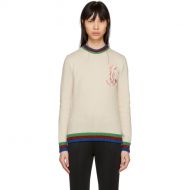 Gucci Off-White Rabbit Patch Sweater