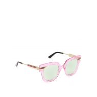 Gucci Web detail glitter pink sunglasses