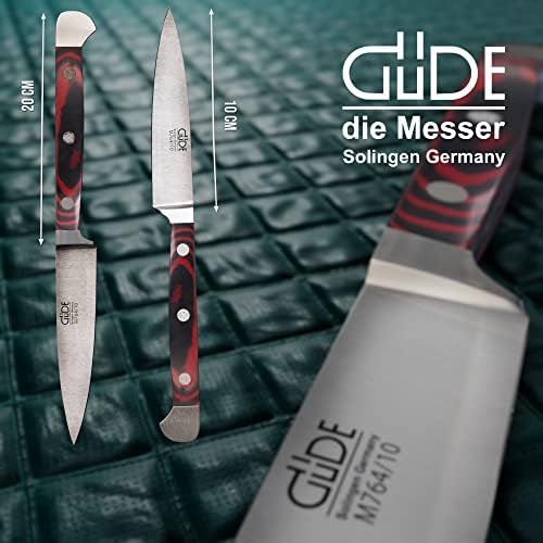  Guede Erwachsene Spickmesser, geschmiedet, Serie Alpha, Doppelkropf, Griff Mikarta Kuechenmesser, mehrfarbig, One size