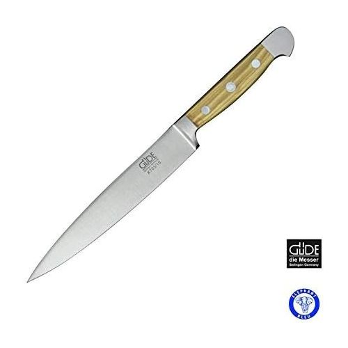  Guede Erwachsene Schinkenmesser ALPHA-OLIVE Serie Klingenlange: 16 cm Olivenholz Messer, One size