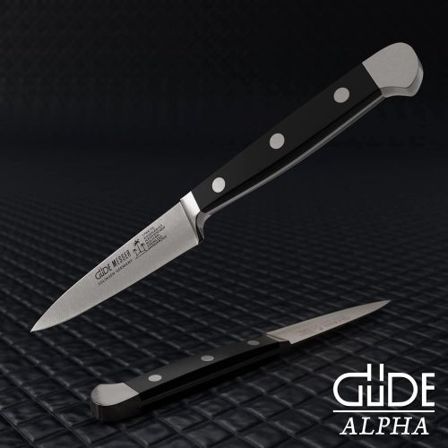  Guede Alpha Serie Klingenlange: 10 cm POM schwarz Spickmesser