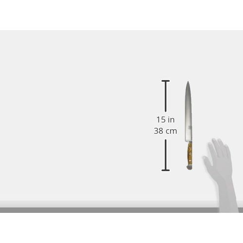  Guede Schinkenmesser ALPHA-OLIVE Serie Klingenlange: 26 cm Olivenholz, X765/26| Kuechenmesser - Geschmiedet - Solingen, Wurstmesser - scharf - langlebig - hochwertig