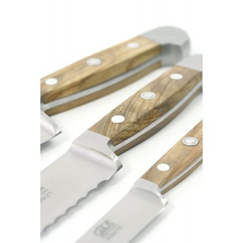  Guede Schinkenmesser ALPHA-OLIVE Serie Klingenlange: 26 cm Olivenholz, X765/26| Kuechenmesser - Geschmiedet - Solingen, Wurstmesser - scharf - langlebig - hochwertig