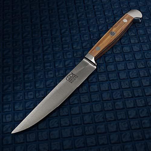  Guede Alpha Series Olive Blade Length: 12cm Steak Knife Olive Wood X313/12