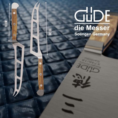  Guede Kasemesser ALPHA-OLIVE Serie Klingenlange: 15 cm Olivenholz, X290/15, Messer - Solingen - Deutsche Qualitat, robust - scharf - geschmiedet - hochwertig