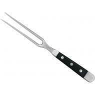 Guede Alpha Series Hand Forged Ice Hardened Stainless Steel Hostaform Handle Carving Fork, 6-Inch